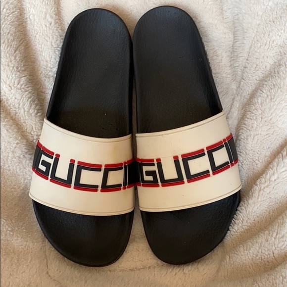 Gucci Other - Gucci authentic men’s black white slides